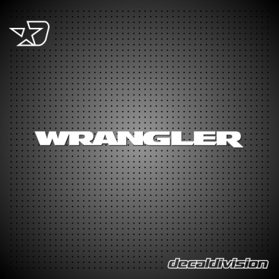 Jeep Wrangler Lettering Sticker